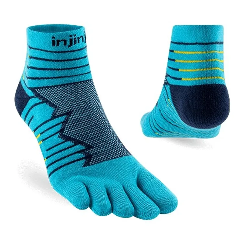 Injinji Ultra Run Mini Crew Unisex in Pacific Blue-1