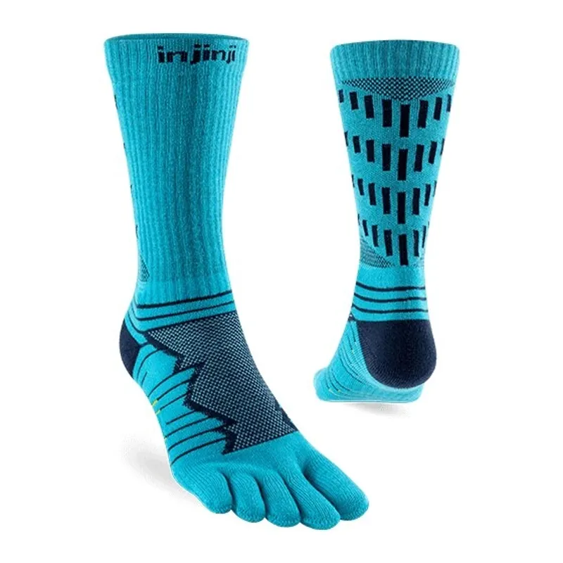 Injinji Ultra Run Crew Unisex in Pacific Blue-1