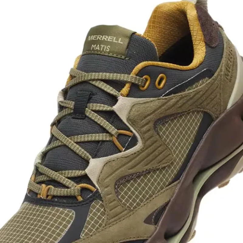 Merrell SpeedARC Matis Leather Waterproof Hiking Shoes Mens in Loden-7