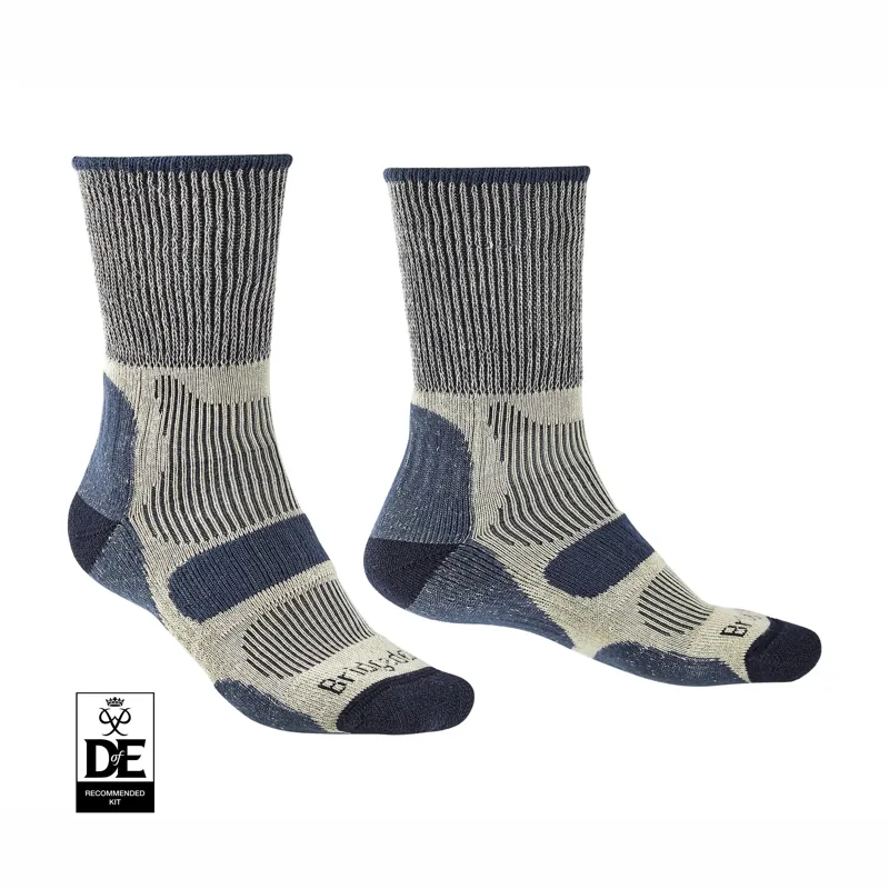 Bridgedale Hike Lightweight Cotton Boot Mens Socks in Indigo