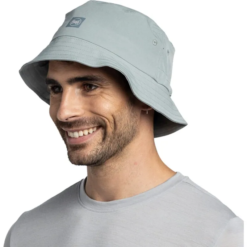 Buff Adventure Bucket Hat in Solid Flint-3