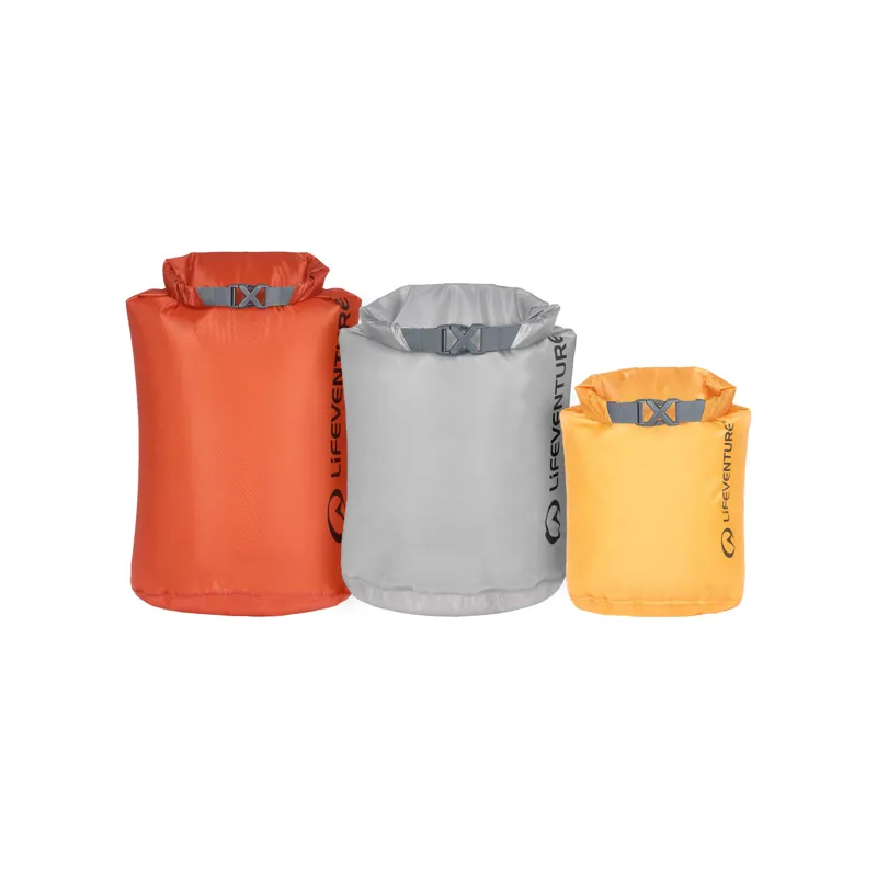 Lifeventure Ultralight DryBag Multipack 1L 2L 5L in Earth Tones