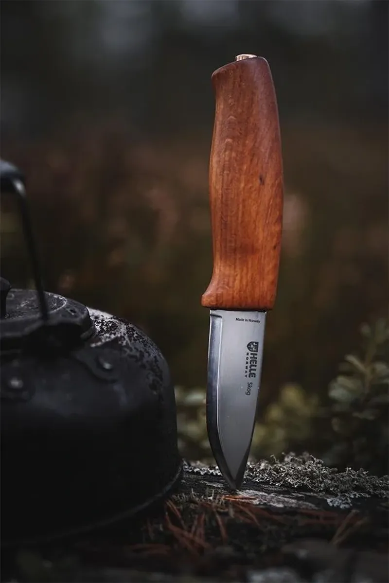 Helle Skog Carving Knife in Brown-4
