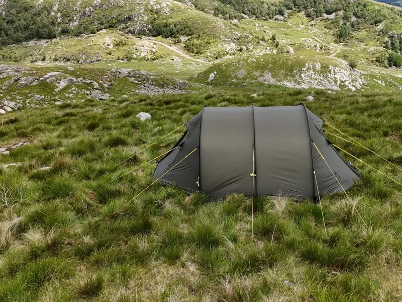 Nortent Ly 2 Silnylon 4S Tent with Footprint in Army Green-10