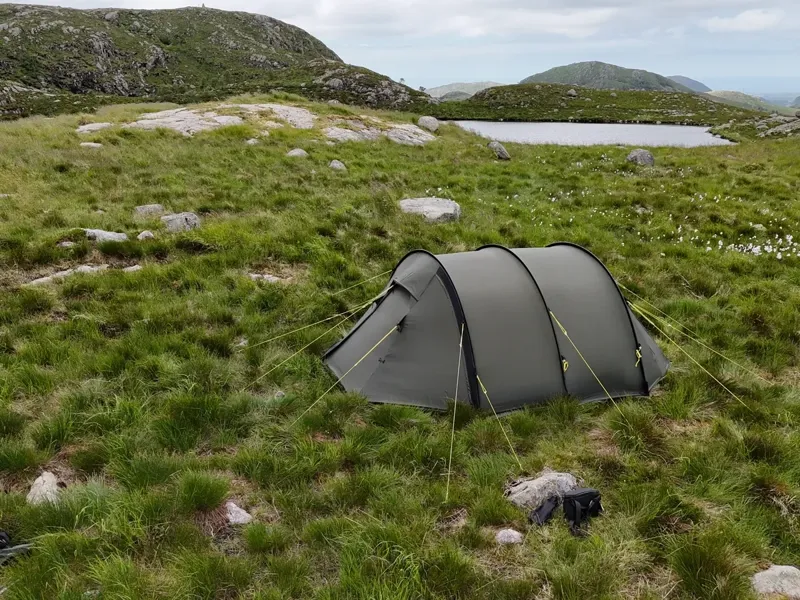 Nortent Ly 2 Silnylon 4S Tent with Footprint in Army Green-4