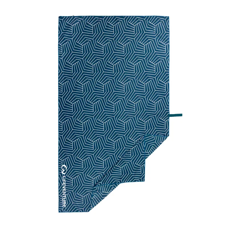 Lifeventure Recycled SoftFibre Trek Towel Giant in Geometric Navy
