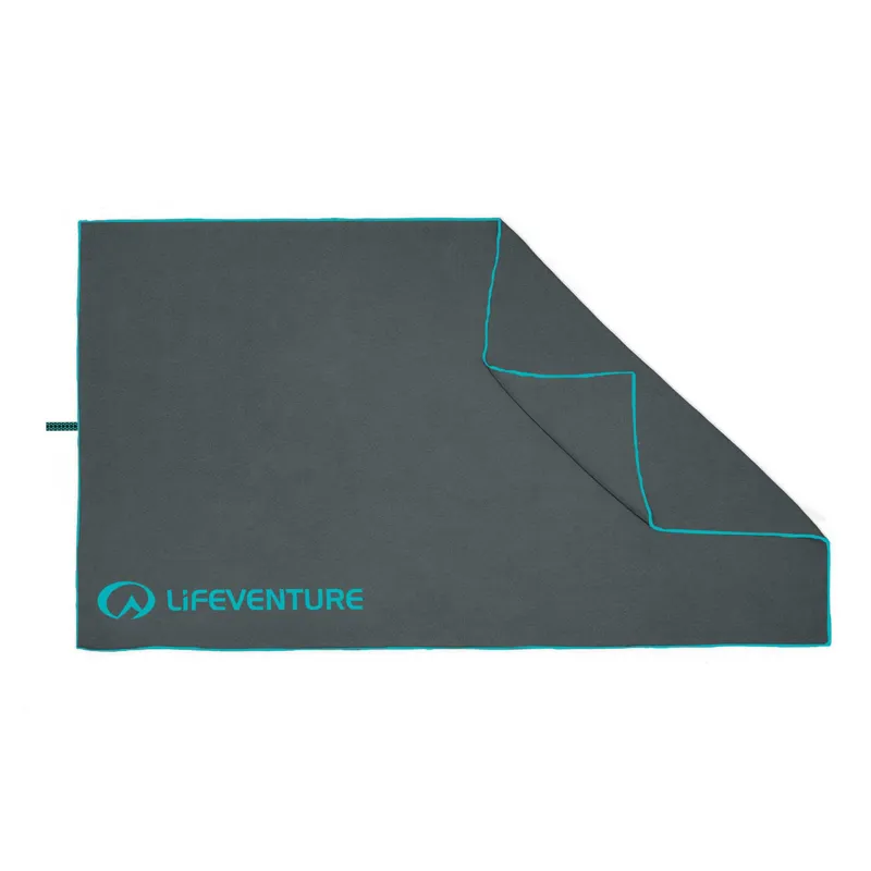 Lifeventure Recycled SoftFibre Trek Towel Giant in Grey-4