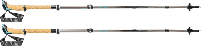 Leki Cressida FX Carbon Trekking Poles in Grey-1