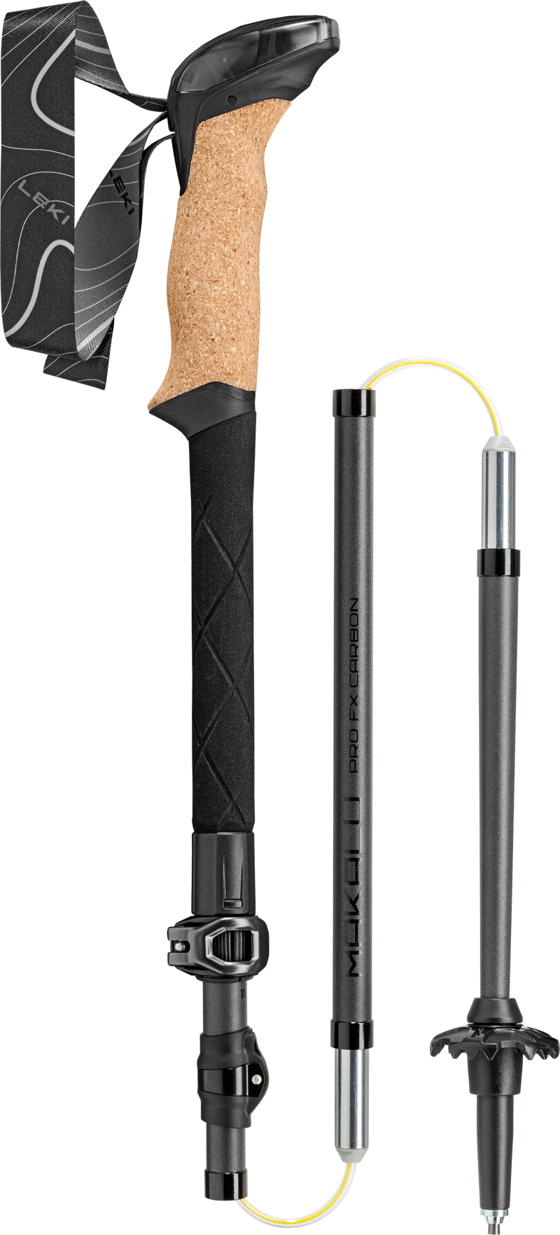 Leki Makalu Pro FX Carbon in Natural Carbon/Black