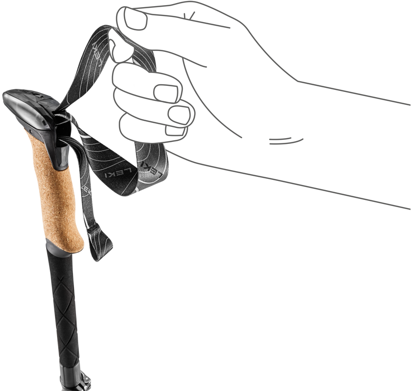 Leki Makalu Pro FX Carbon Trekking Poles in Natural Carbon/Black-5