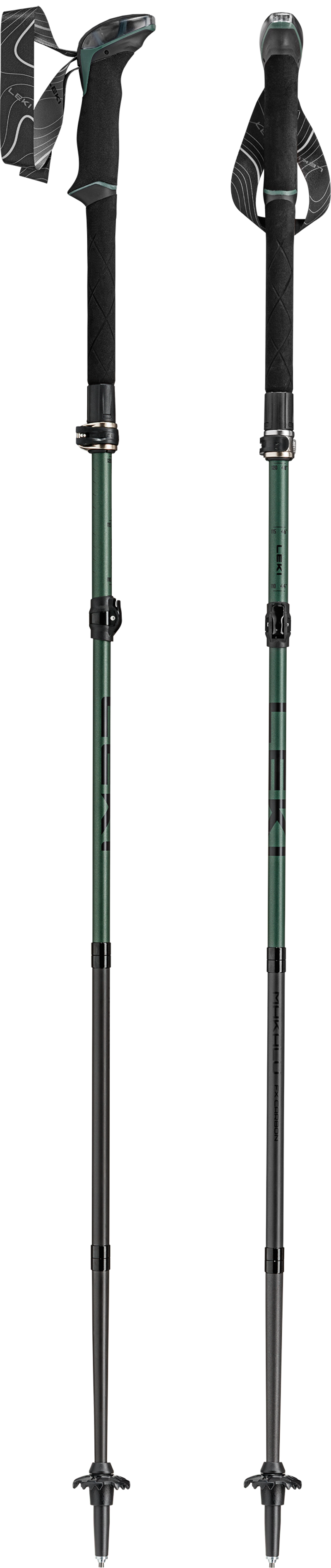 Leki Makalu FX Carbon in Natural Carbon/Malachite Green/Black-1