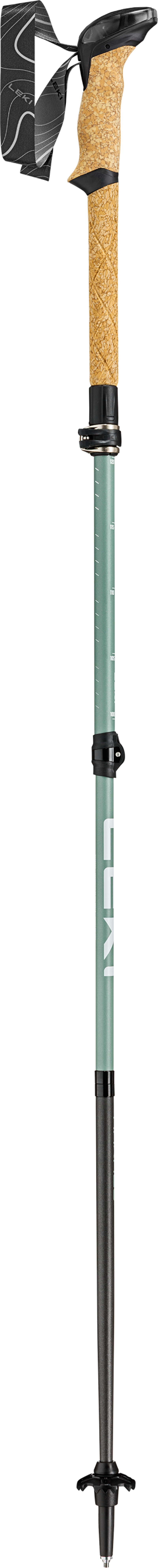 Leki Makalu FX Carbon Compact in Natural Carbon/Grey Green/White-5