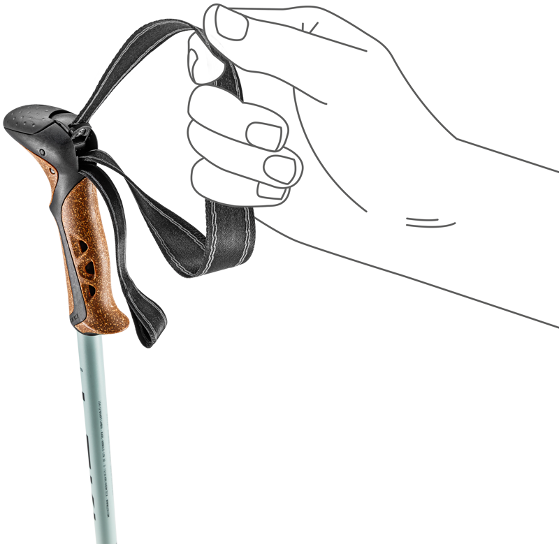 Leki Khumbu Lite AS Trekking Poles in Dark Sea Green/Black-4
