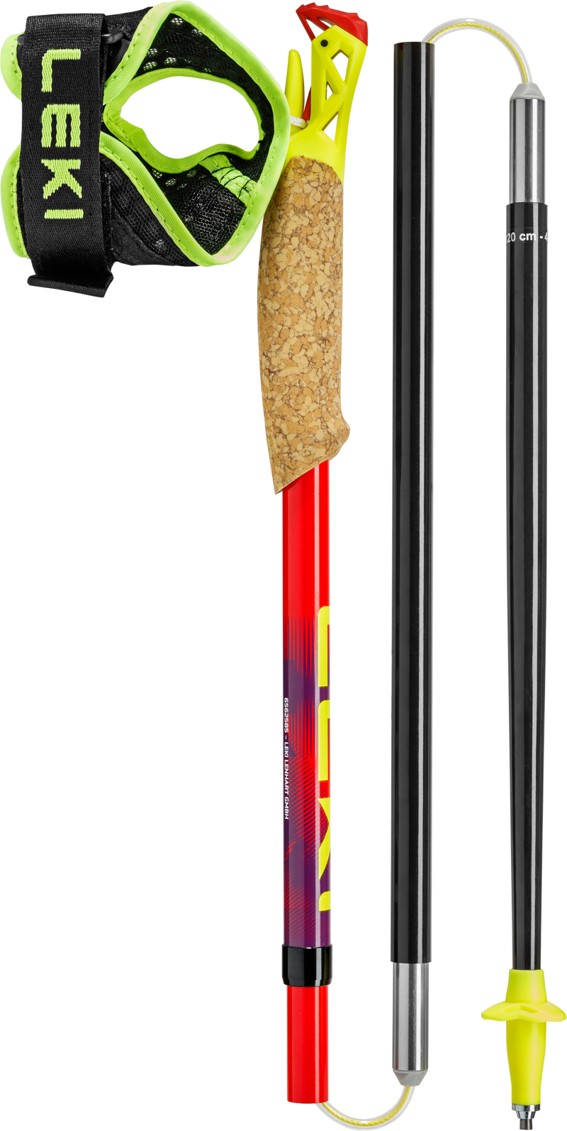 Leki Ultratrail FX.One Trail Running Poles in Bright Red