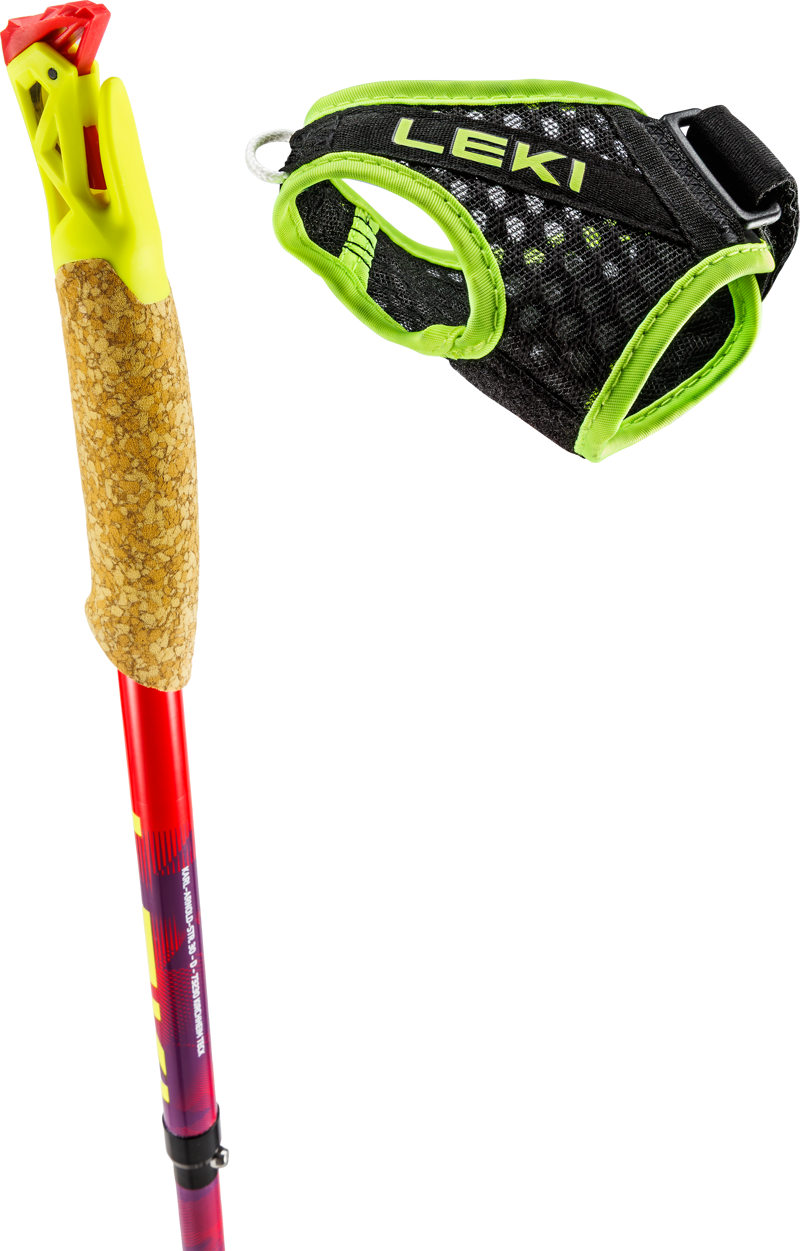 Leki Ultratrail FX.One Trail Running Poles in Bright Red-4
