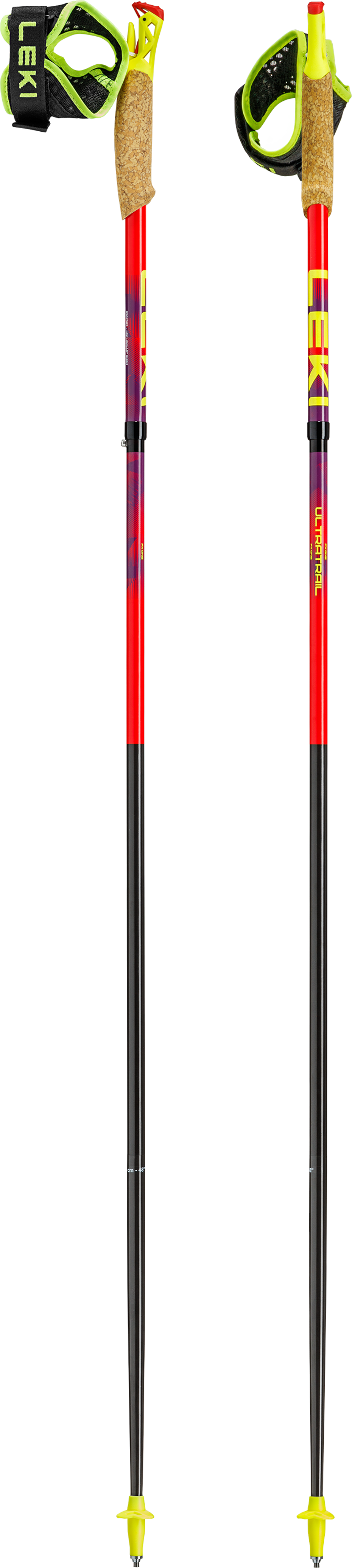 Leki Ultratrail FX.One Trail Running Poles in Bright Red-1