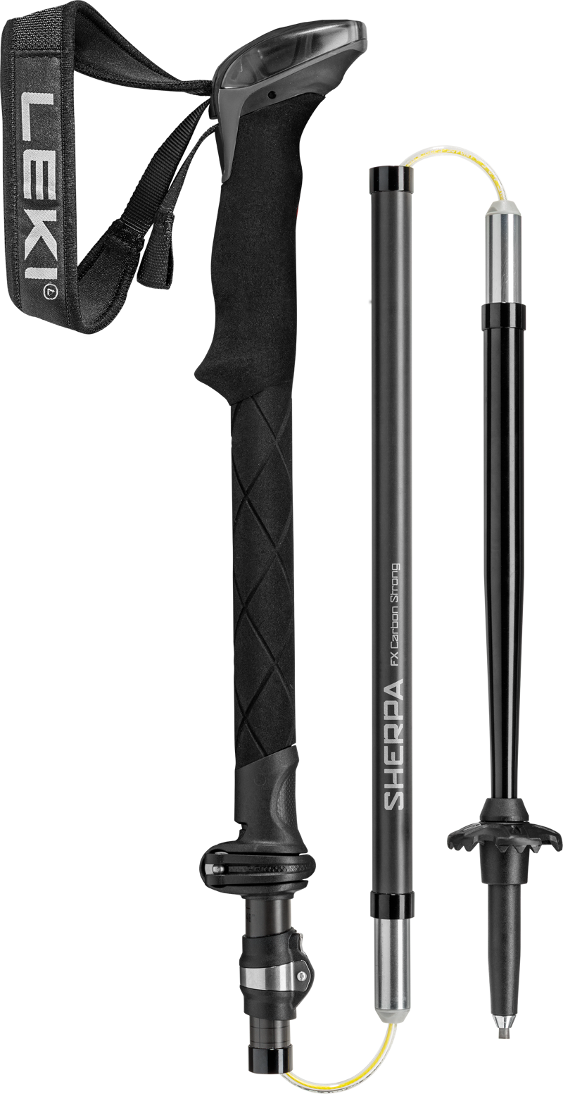 Leki Sherpa FX Carbon Strong in Black/Natural Carbon/Light Anthracite