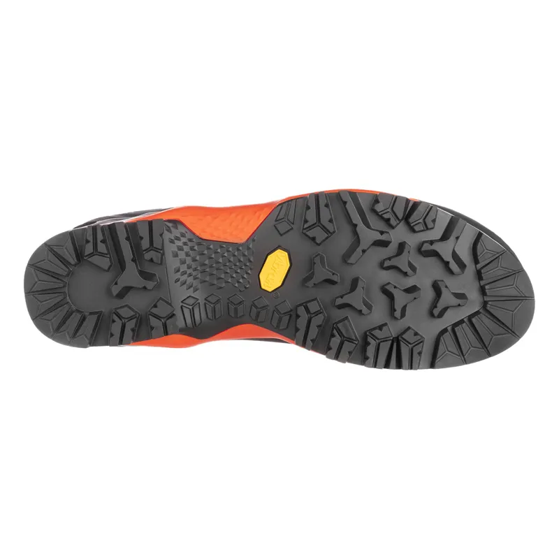 Salewa Mountain Trainer Mid GTX Mens in Asphalt/Fluo Orange-4