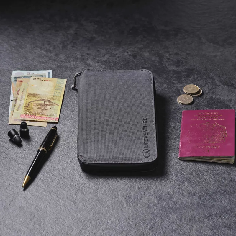 Lifeventure RFID Travel Wallet in Grey-5