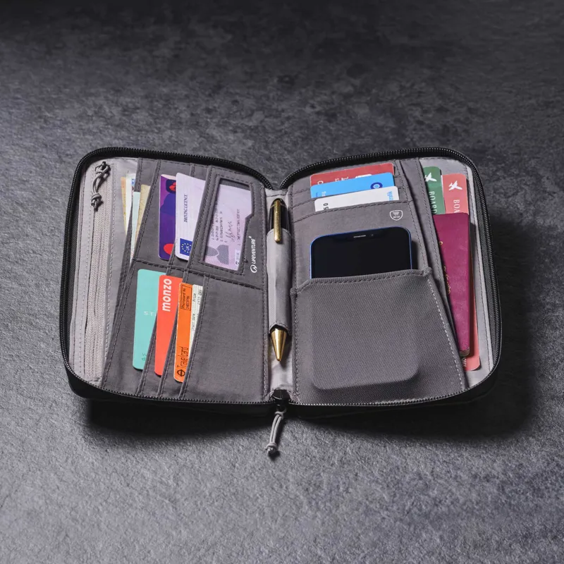 Lifeventure RFID Travel Wallet in Grey-4
