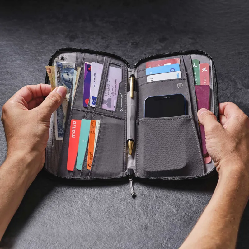 Lifeventure RFID Travel Wallet in Grey-3