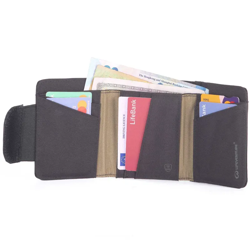 Lifeventure X-Pac RFiD Wallet in Black-3