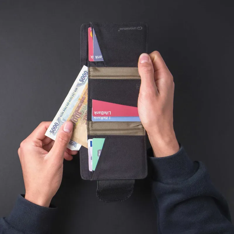 Lifeventure X-Pac RFiD Wallet in Black-6