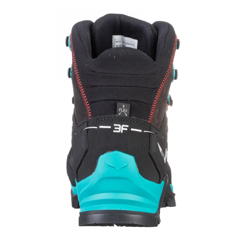 Salewa Mountain Trainer Mid GTX Women's in Magnet/VI Ridian Green-1