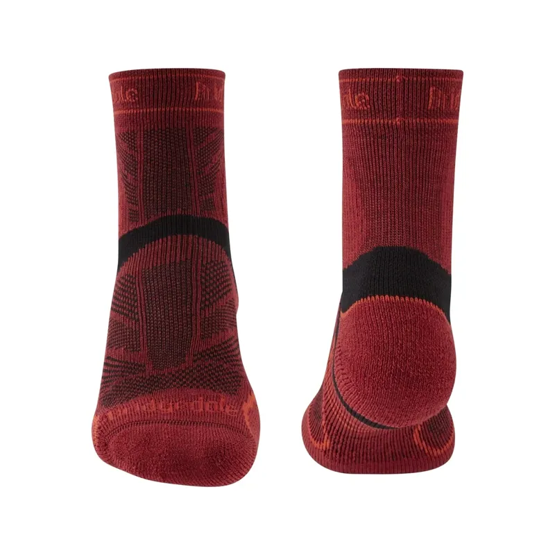 Bridgedale Trail Run Ultralight T2 Merino Sport Low Socks Mens in Red-1