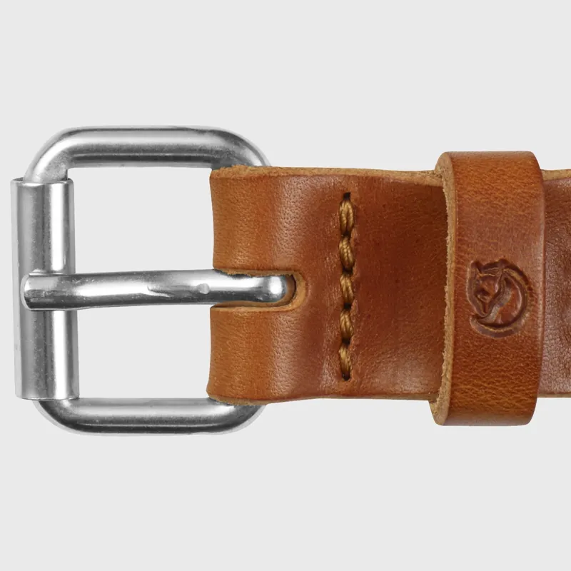 Fjallraven Singi Unisex Leather Belt 2.5cm in Leather Cognac-2