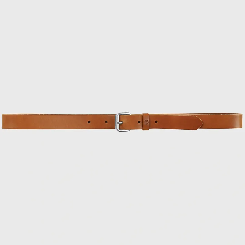 Fjallraven Singi Unisex Leather Belt 2.5cm in Leather Cognac-1