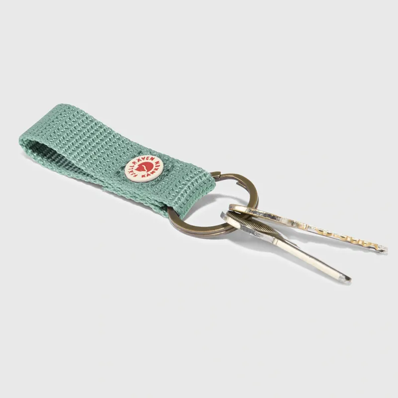 Fjallraven Kanken Keyring in Frost Green-5