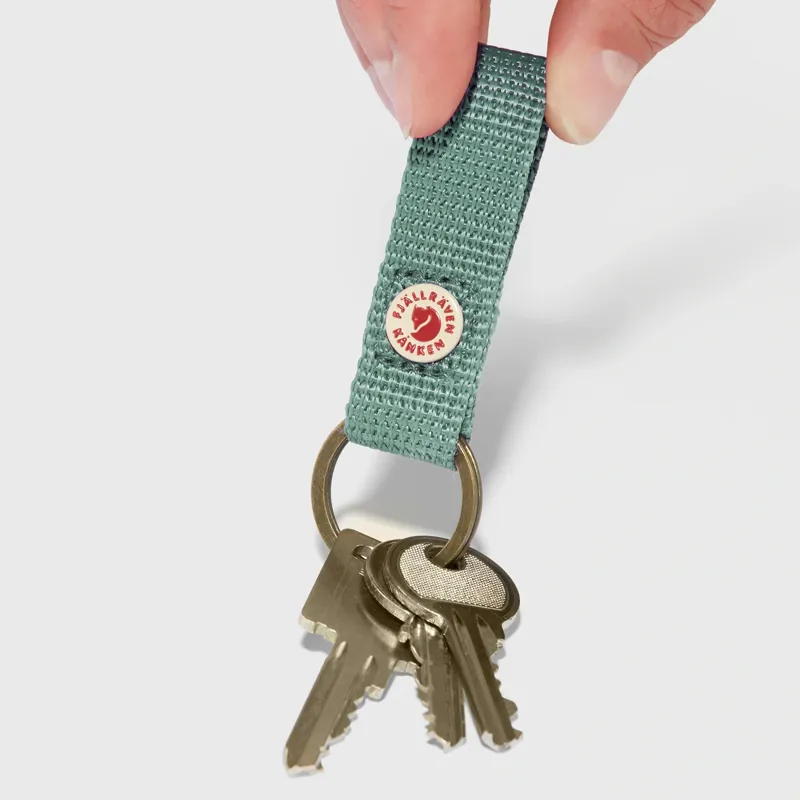 Fjallraven Kanken Keyring in Frost Green-4