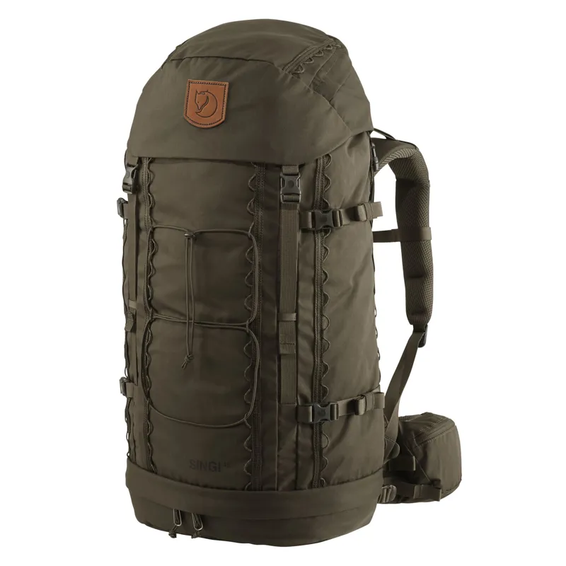 Fjallraven Singi 48 Backpack in Dark Olive