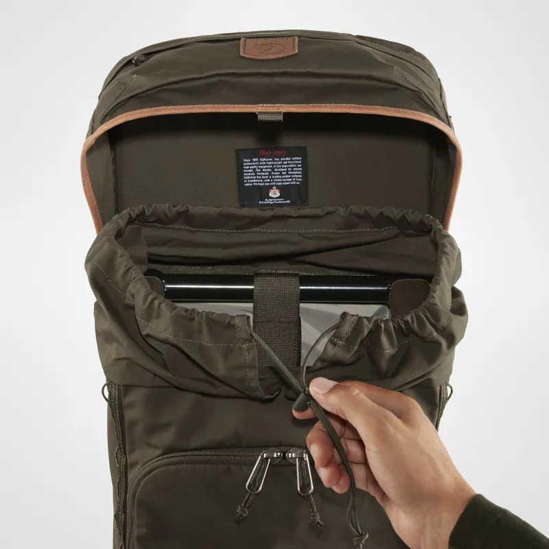 Fjallraven Singi Stubben Backpack in Dark Olive-5