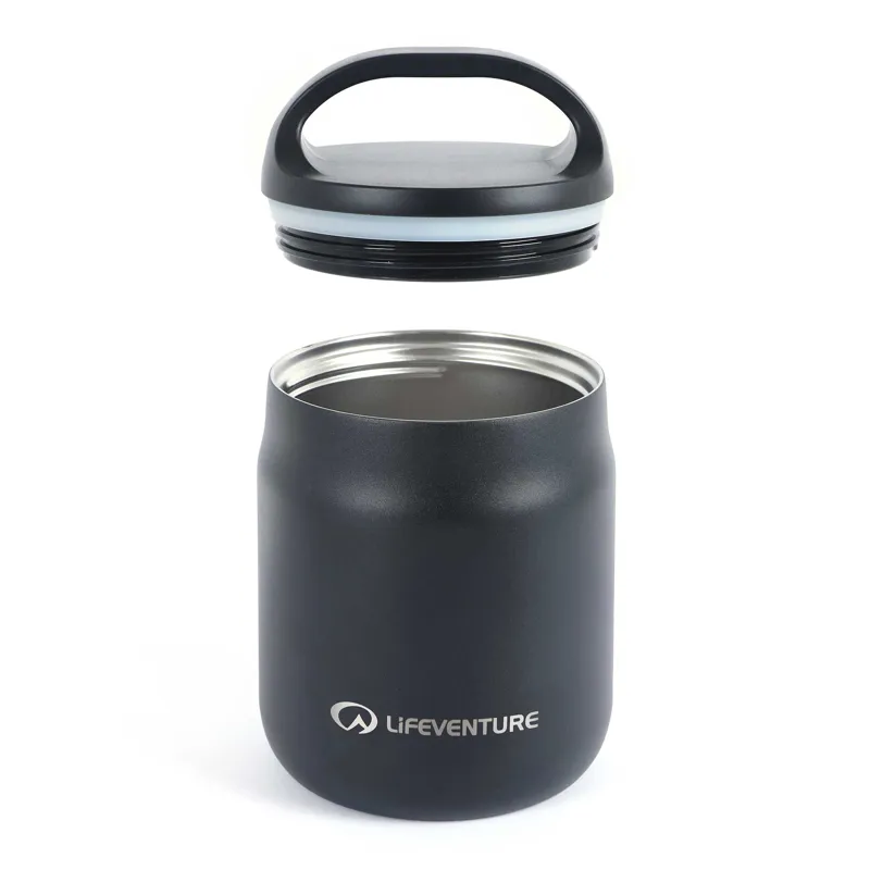 Lifeventure Food Flask 600ml in Black-1