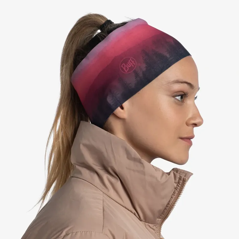 Buff Tech Fleece Headband in Haera Mauve-2