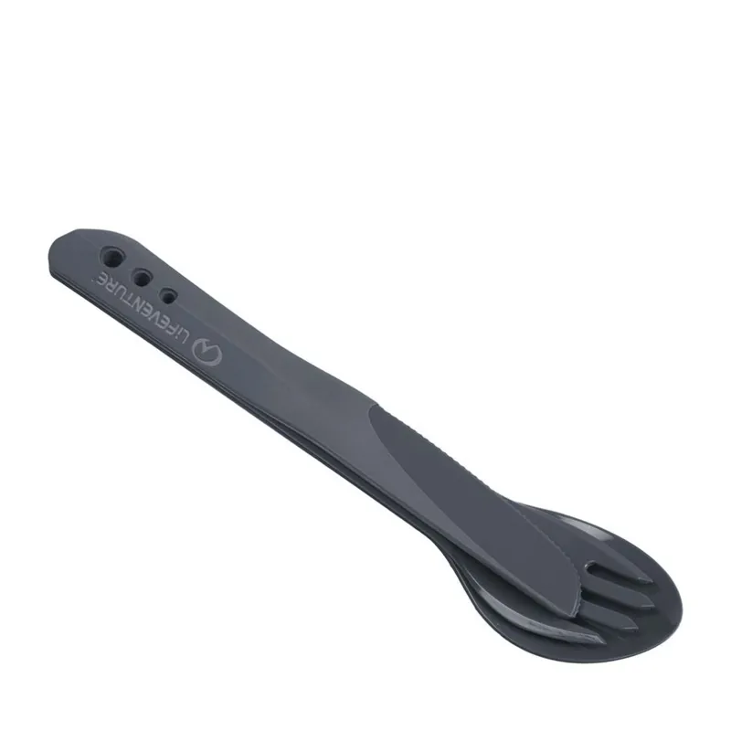 Lifeventure Ellipse Camping Cutlery in Graphite-3