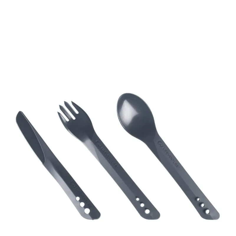 Lifeventure Ellipse Camping Cutlery in Graphite-6