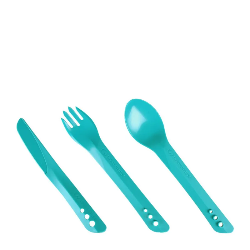 Lifeventure Ellipse Camping Cutlery in Teal-1