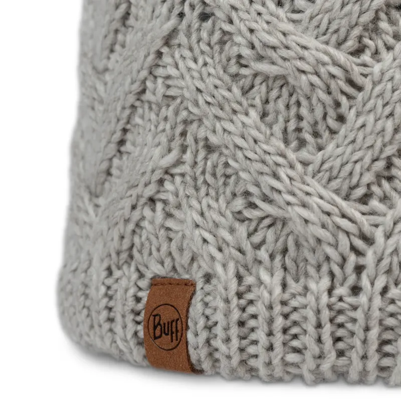 Buff Caryn Knitted and Fleece Band Hat in Cru-1