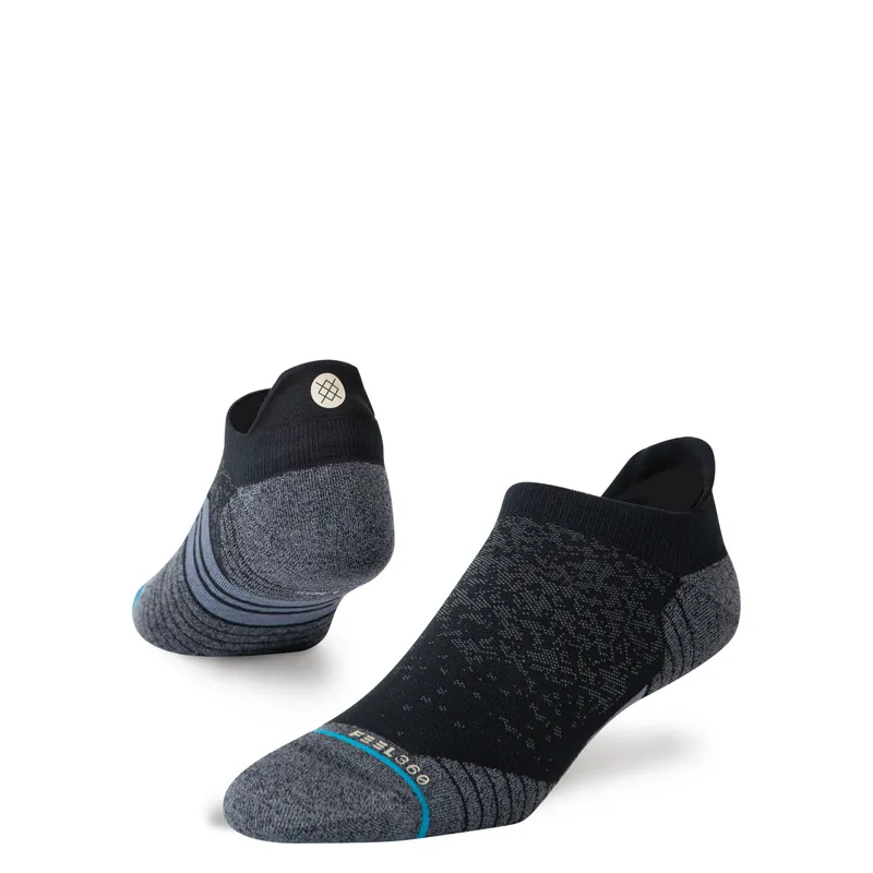 Stance Run Tab Socks in Black - XLarge
