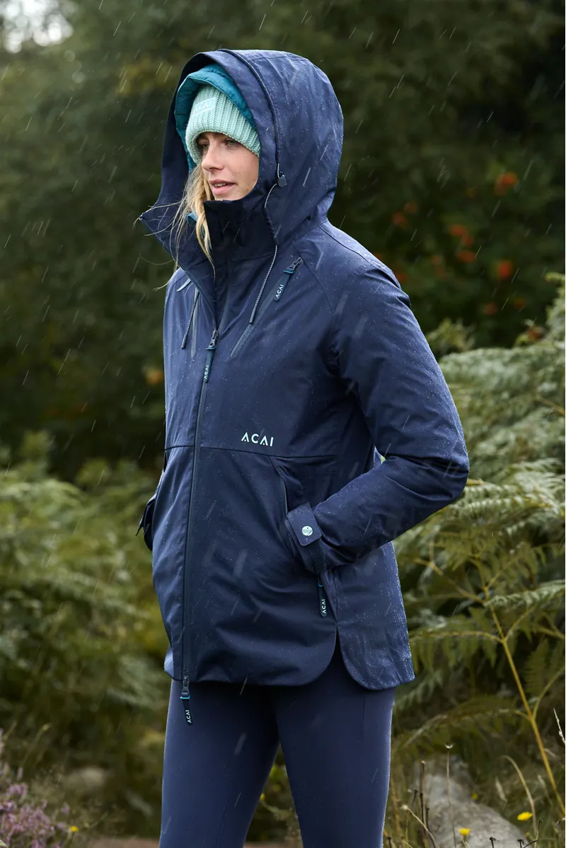 Acai Rainscape Jacket Womens in Deep Navy-9