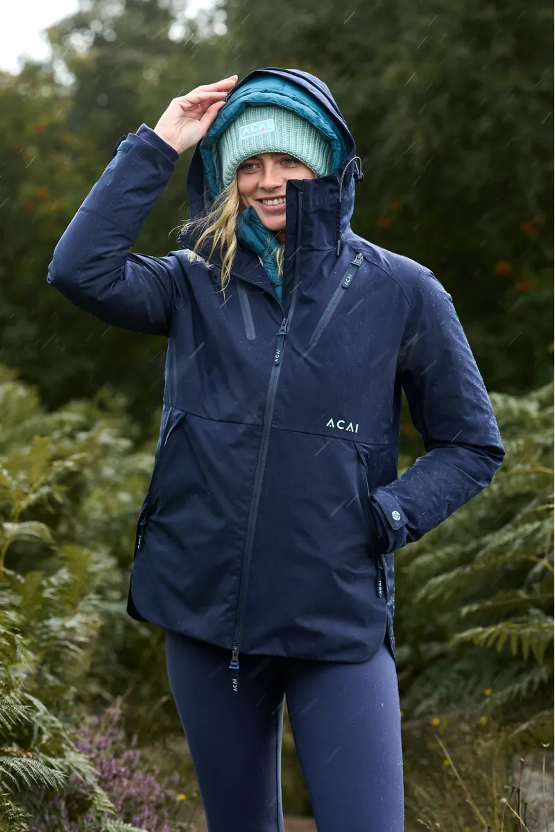 Acai Rainscape Jacket Womens in Deep Navy