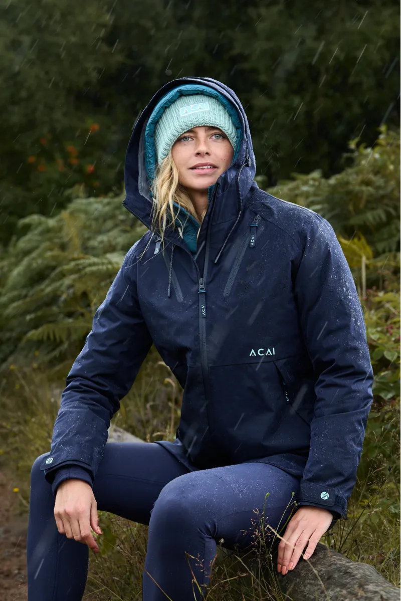 Acai Rainscape Jacket Womens in Deep Navy-1