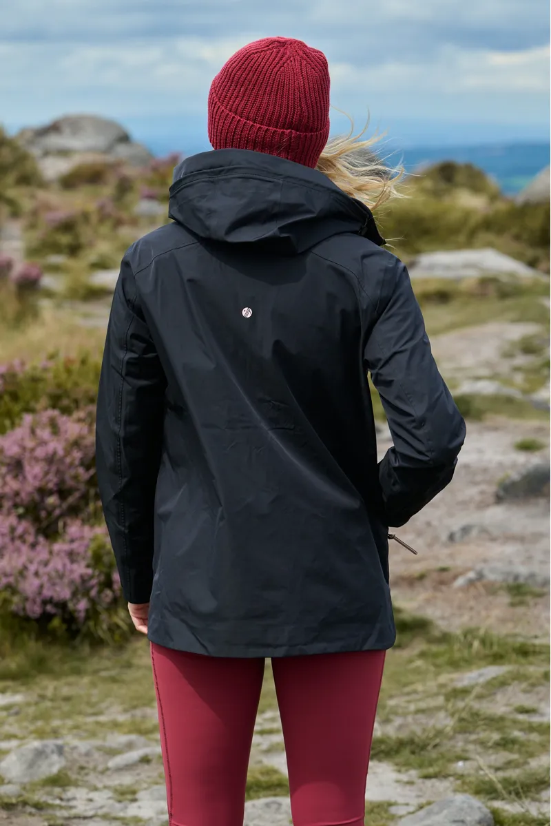 Acai Rainscape Waterproof Jacket Womens in Black-3
