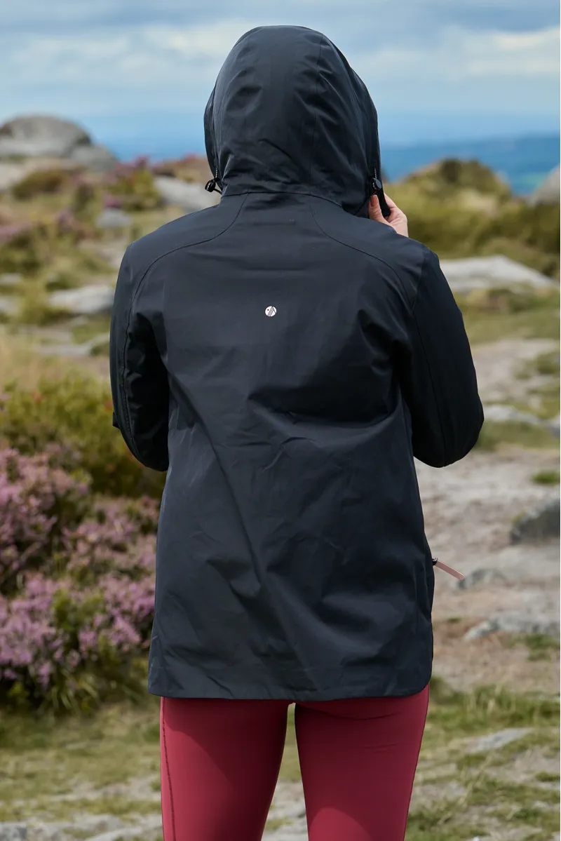 Acai Rainscape Waterproof Jacket Womens in Black-2