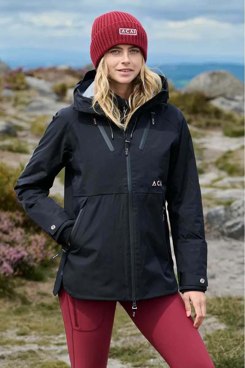 Acai Rainscape Waterproof Jacket Womens in Black