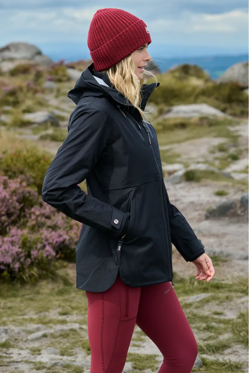 Acai Rainscape Waterproof Jacket Womens in Black-1