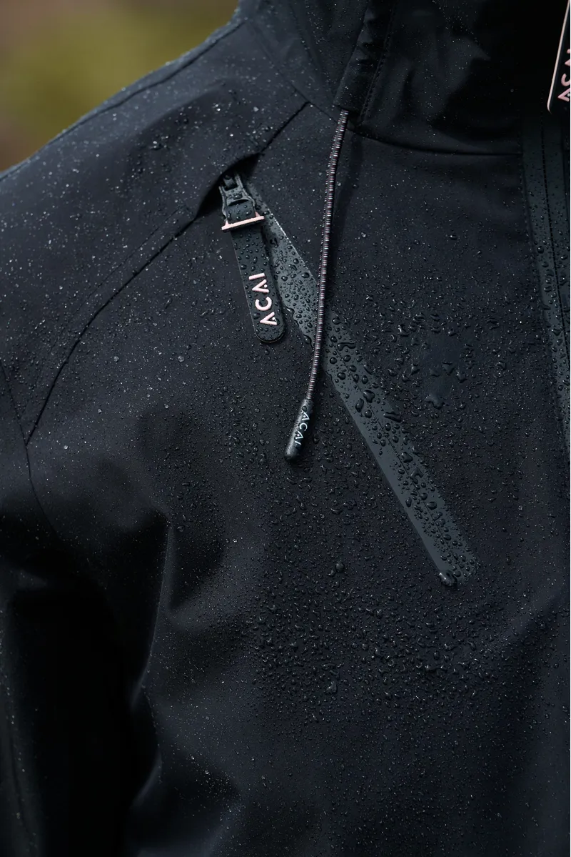 Acai Rainscape Waterproof Jacket Womens in Black-6